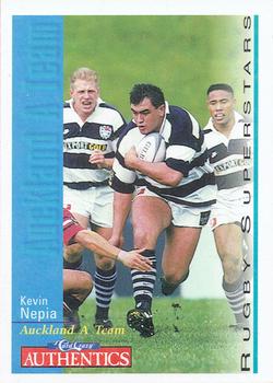 1995 Card Crazy Authentics Rugby Union NPC Superstars #19 Kevin Nepia Front